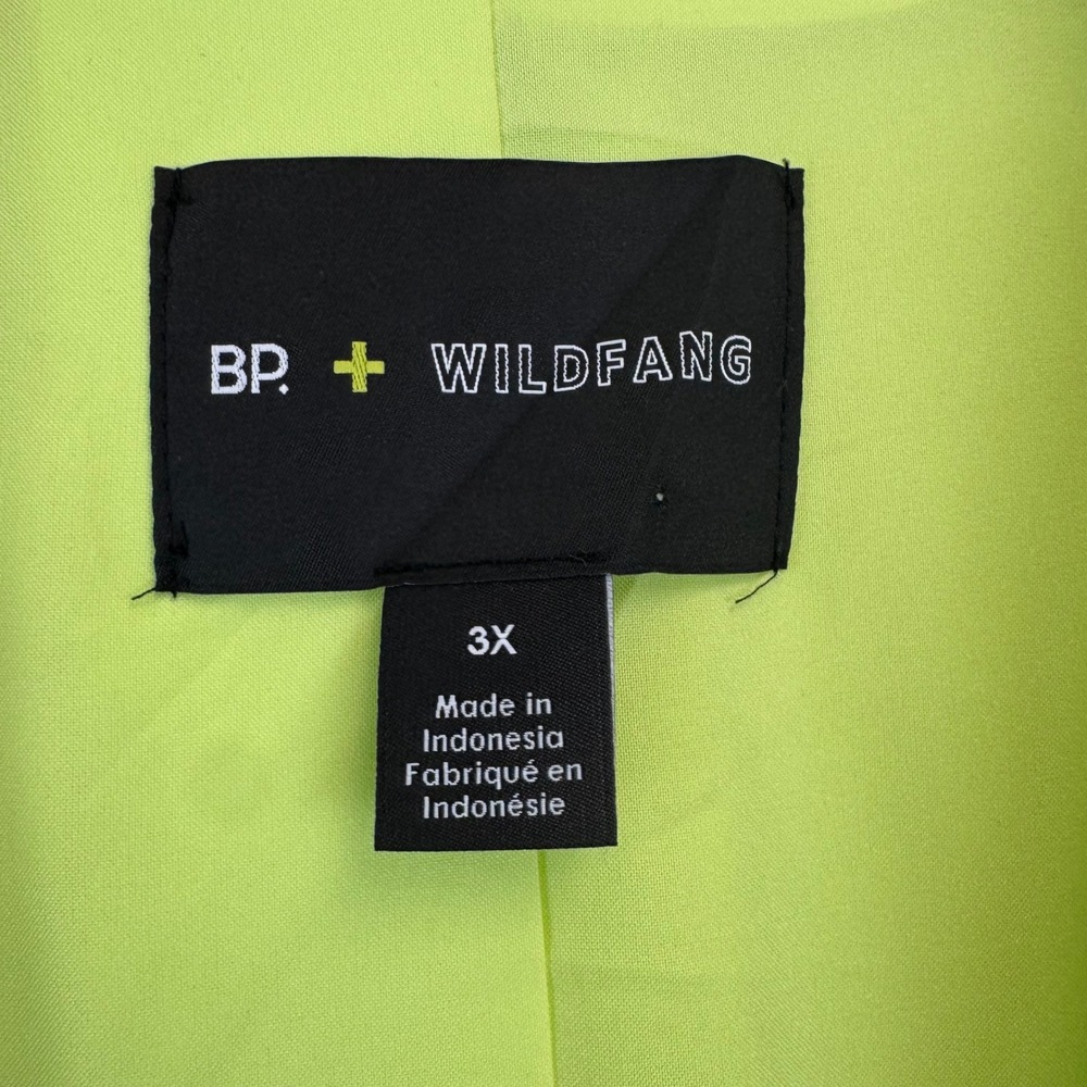 BP Wildfang Blazer Women 3X Green Sorbet Oversized Boyfriend NWT - Picture 3 of 16